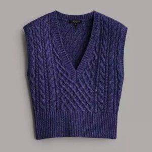 rag & bone Elizabeth Wool Cable Vest